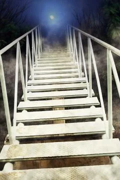 Bridge to darkness Stock Illustration
