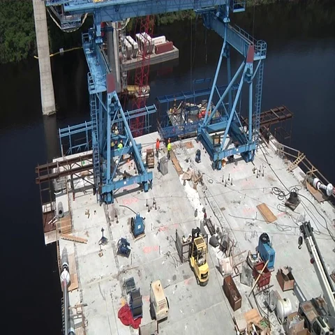 Bridge Deck Construction Tilt Stock-Footage 69293463