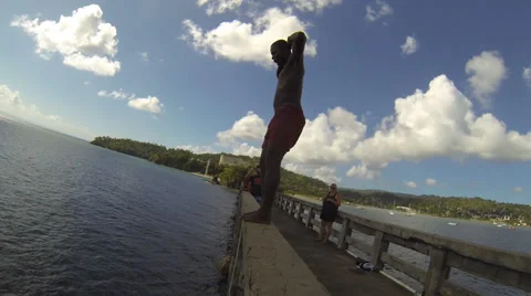 Bridge diver 2 Stock Footage 37235786