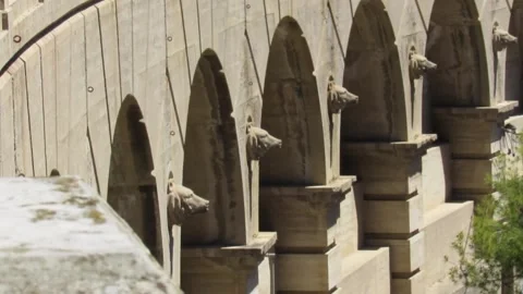 Bridge with Dog Statues Video stock 152601202