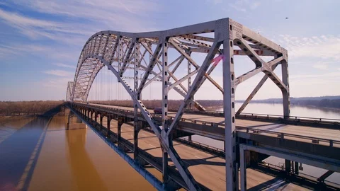 Bridge Dolly Down 4K Stock Footage 87631418