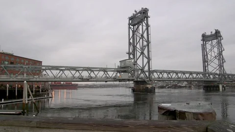 Bridge downtown Stock Footage 91362762