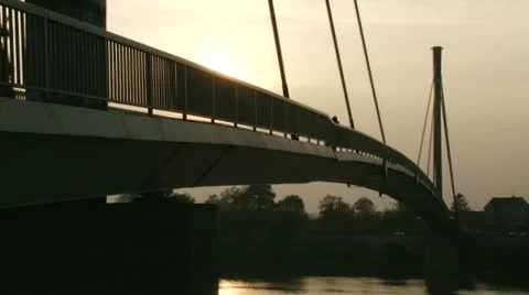Bridge, dusk Video stock 12655692