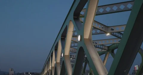 Bridge at dusk Stock Footage 100638251