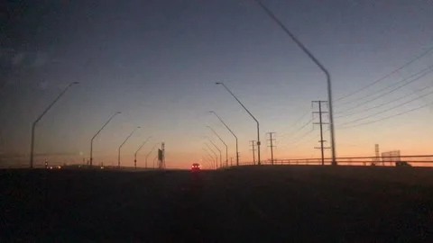 Bridge at dusk Stock Footage 130292261