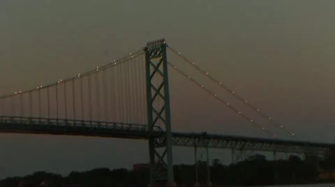 Bridge At Dusk (HD) Stock Footage 11398623