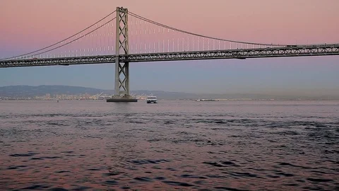 Bridge in the evening Stock Footage 82655887