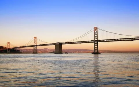 Bridge in the evening Stock Photos