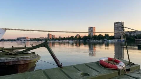 Bridge in the Evening Stock Photos