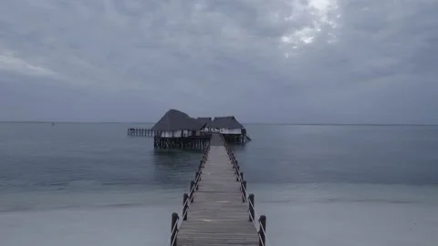 Bridge - floating house Stock Footage 220201867