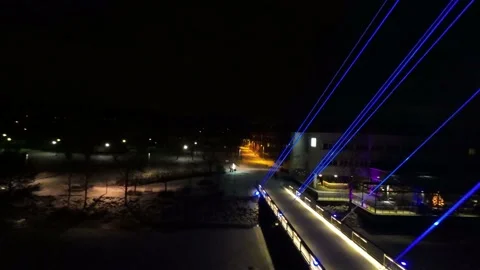 Bridge flyby Video stock 227207081