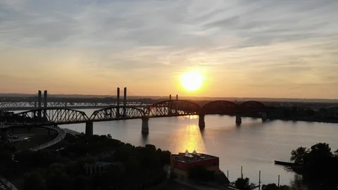 Bridge Flyover Stock Footage 92128286