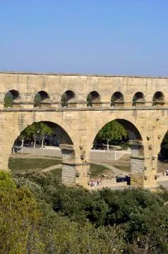 The bridge of gard Stock Photos