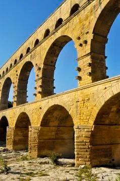 The bridge of gard Stock Photos
