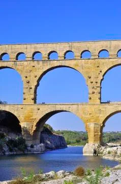 The bridge of gard Stock Photos