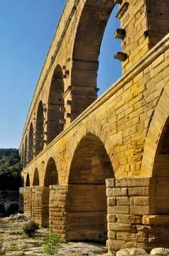 The bridge of gard Stock Photos