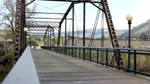 Bridge girl Stock Footage 755041