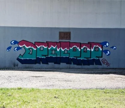 Bridge Graffiti Stock Photos