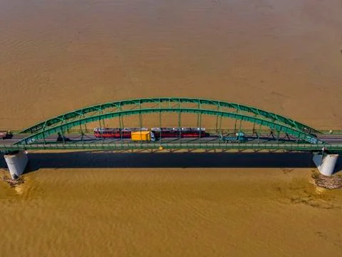 Bridge from the height Stock Photos