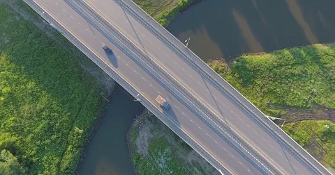 Bridge, Highway. Stock Footage 77742631