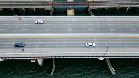 Bridge Highway Pan Stock Footage 240058904