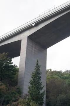 Bridge of a highway Stock Photos