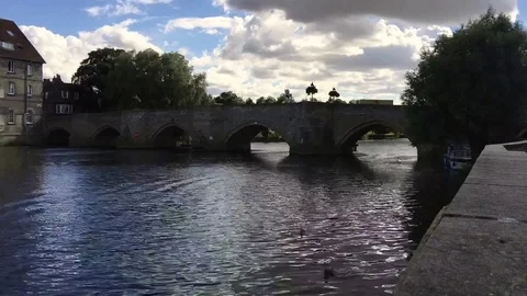 Bridge in Huntingdon Stock Footage 76952962