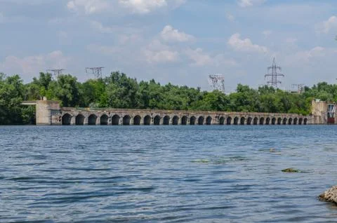 Bridge hydroelectric Stock Photos