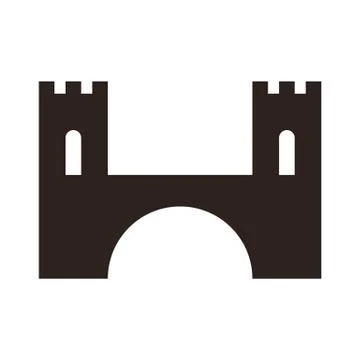 Bridge icon Illustrazione stock