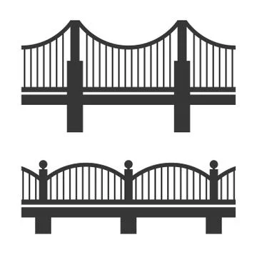 Bridge Icon Set Иллюстрация