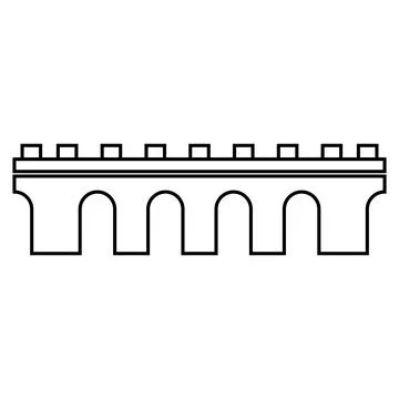 Bridge icon vector Stock Illustration