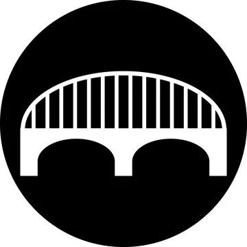 Bridge icon vector Stock Illustration