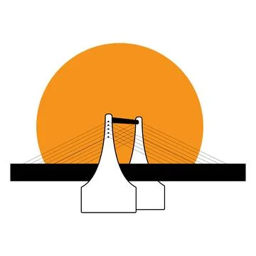 Bridge icon vector illustration design Stock Illustration