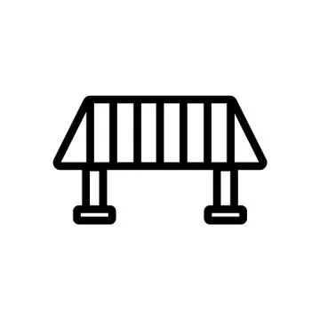 Bridge icon vector. Isolated contour symbol illustration イラスト素材