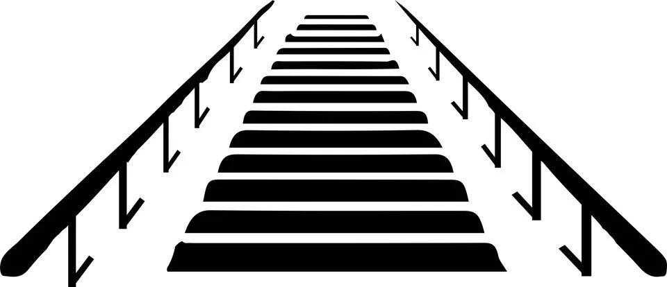 Bridge icon on white background Stock Illustration