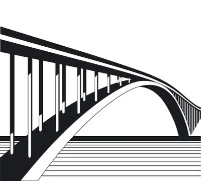 To bridge Stock Illustration