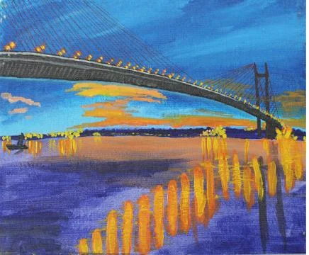 The bridge Stock Illustration