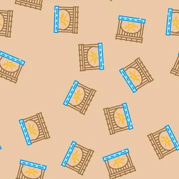 Bridge inspection drone vector seamless pattern イラスト素材