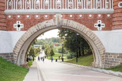 Bridge inTsaritsyno park Stock Photos
