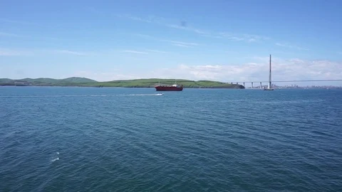 The bridge to the island Vídeo Stock 77610013