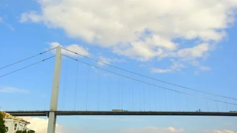 Bridge in Istanbul, Turkey. Stock Footage 144441875