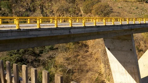 Bridge in Jalisco state on road to San Sebastain-Pan Stock Footage 106940150