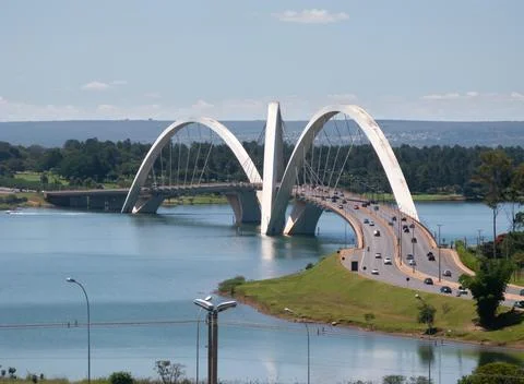 Bridge JK of Brasilia Stock Photos