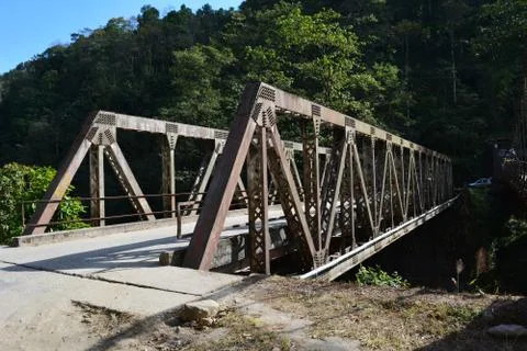 Bridge in Kanchenjunga area Fotos de archivo