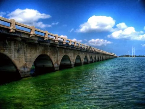 Bridge of the Key West as a Connection Between Islands in Florida in USA in Nort Foto stock