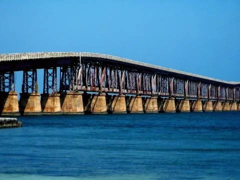 Bridge of the Key West as a Connection Between Islands in Florida in USA in Nort Foto stock
