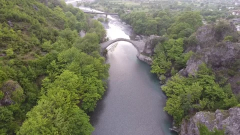 Bridge of Konitsas's Aoos Stock Footage 134805856
