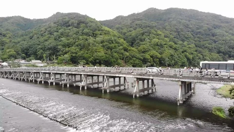 Bridge in kyoto Stock Footage 122523707