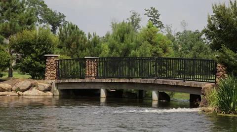 Bridge On Lake 1 Stock Footage 39932351