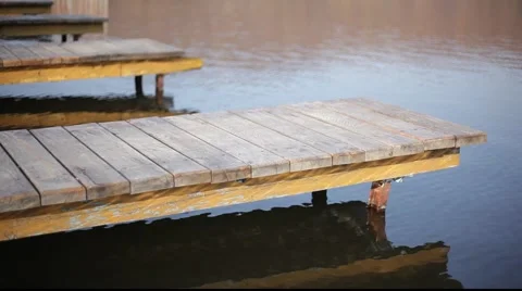 Bridge on lake Stock Footage 922383